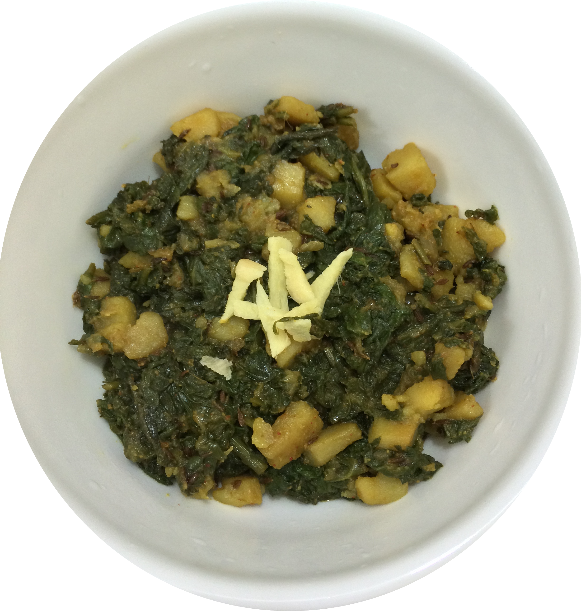  Palak Aloo / Espinaca con Patatas Estilo Indio