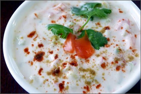 Mixed Vegetable Raita (Verduras mixta con Yogur)